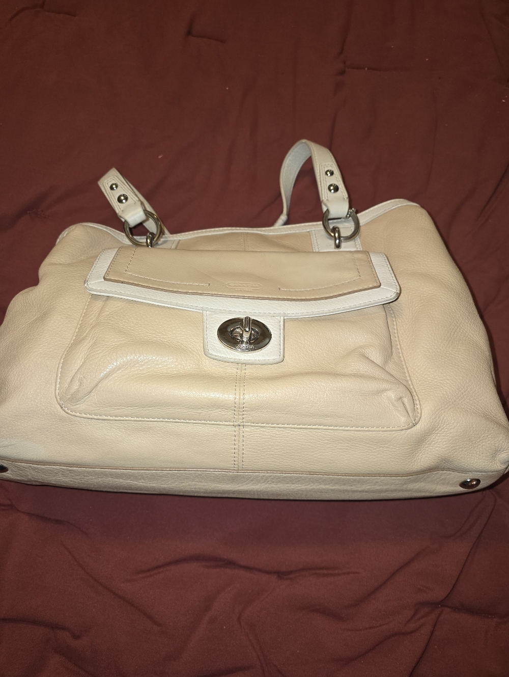 Coach Penelope Leather Shoulder Tote Bag - Picture 2 of 7